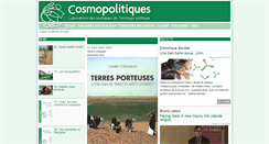 Desktop Screenshot of cosmopolitiques.com
